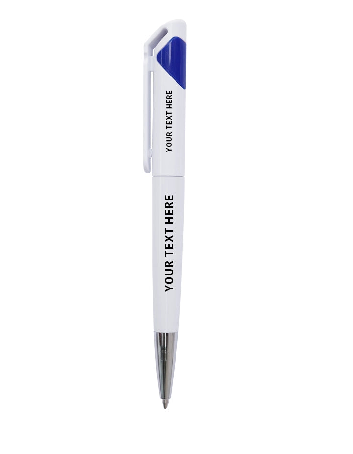 Blue Promotional Plastic Pen – Customizable – 140×13mm